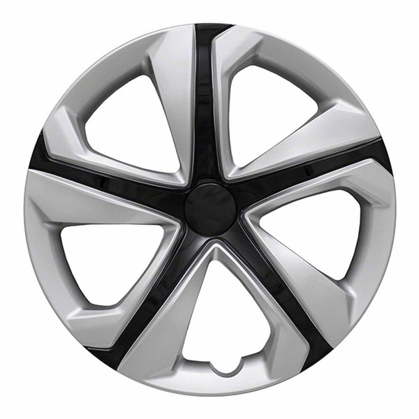 Coast2Coast 16", 5 Spoke, Silver/ Black, Plastic, Set Of 4 IWC52016SB